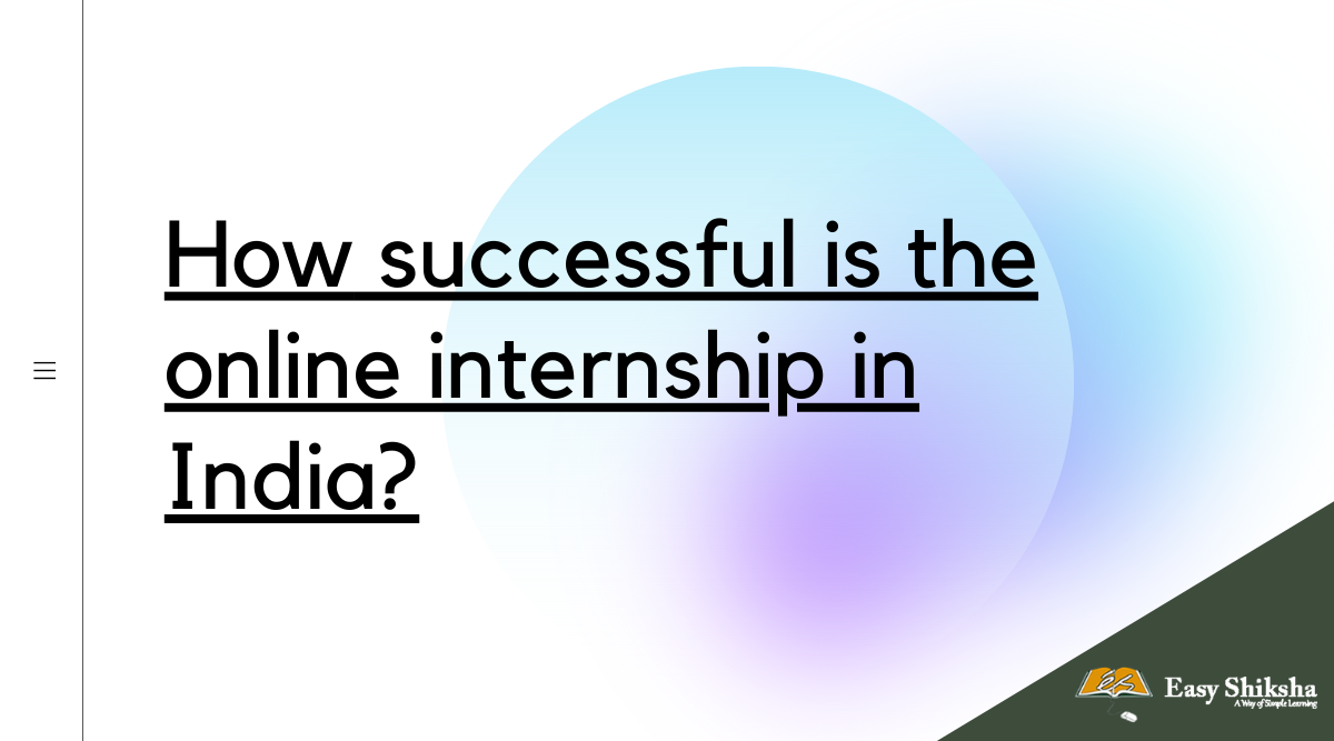 online internship in India